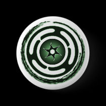 Hecate's Wheel (Green) Buttons buttons