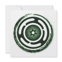 Hecate's Wheel (Green) Invitations
