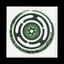 Hecate's Wheel (Green) Magnets magnets
