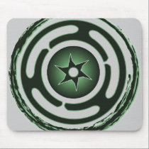 Hecate's Wheel (Green) Mousepad mousepads