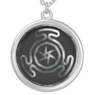 Hecate's Wheel Pagan Necklace necklace