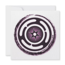 Hecate's Wheel (Purple) Invitations