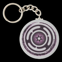 Hecate's Wheel (Purple) Keychain keychains