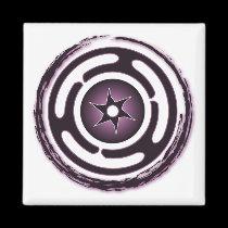 Hecate's Wheel (Purple) Magnets magnets
