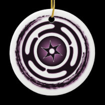 Hecate's Wheel (Purple) Ornaments ornaments
