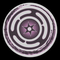 Hecate's Wheel (Purple) Stickers stickers