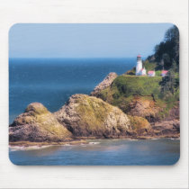 Heceta Head Lighthouse Mousepad by janoka Heceta Head Lighthouse Mousepad