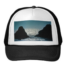 Heceta Head, Oregon (blue) Trucker Hats