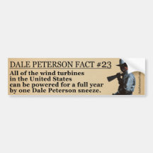 Hecho #23 de Dale Peterson Pegatina De Parachoque