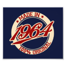 Hecho en 1964 impresiones fotográficas