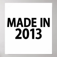 Hecho en 2013 impresiones