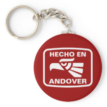 Hecho en Andover personalizado custom personalized Key Chains