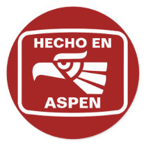 Hecho en Aspen personalizado custom personalized stickers by hechoencamisetas Hecho en Aspen personalizado custom personalized stickers