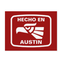 Hecho en Austin personalizado custom personalized Post Card