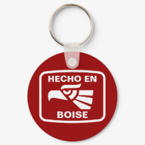 Hecho en Boise personalizado custom personalized keychains