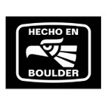 Hecho en Boulder personalizado custom personalized Postcards