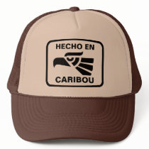 Hecho en Caribou personalizado custom personalized hats