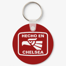 Hecho en Chelsea personalizado custom personalized keychains