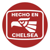 Hecho en Chelsea personalizado custom personalized stickers
