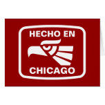 Hecho en Chicago personalizado custom personalized Card