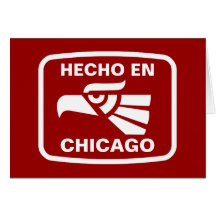 Hecho en Chicago personalizado custom personalized Card