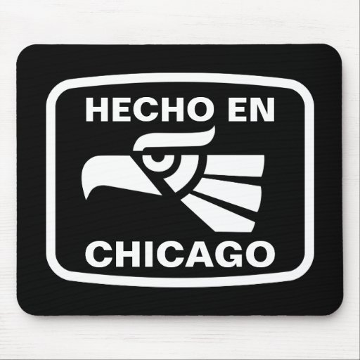 Hecho en Chicago personalizado custom personalized Mouse Pad