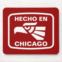 Hecho en Chicago personalizado custom personalized Mouse Mats