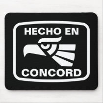 Hecho en Concord personalizado custom personalized mousepads
