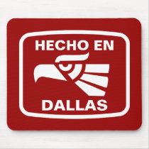 Hecho en Dallas personalizado custom personalized mousepads