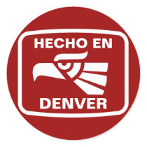 Hecho en Denver personalizado custom personalized stickers by hechoencamisetas Hecho en Denver personalizado custom personalized stickers