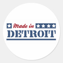 Hecho en Detroit Pegatinas