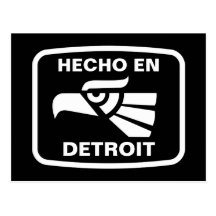 Hecho en Detroit personalizado custom personalized Post Card