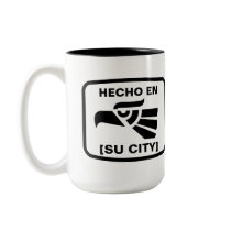 Hecho en Garland personalizado custom personalized mugs