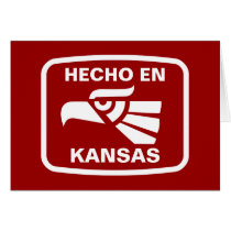 Hecho en Kansas personalizado custom personalized Cards