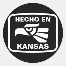 Hecho en Kansas personalizado custom personalized Sticker