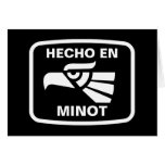 Hecho en Minot  personalizado custom personalized Card