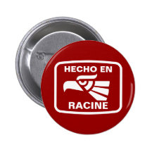 Hecho en Racine personalizado custom personalized Pinback Button