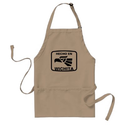 Hecho en Wichita personalizado custom personalized Apron