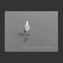 Heck with ya! postcards
