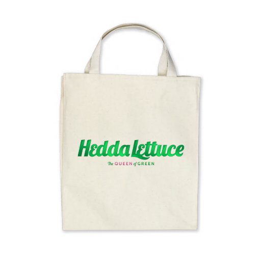 Hedda Lettuce Organic Grocery Tote Tote Bags