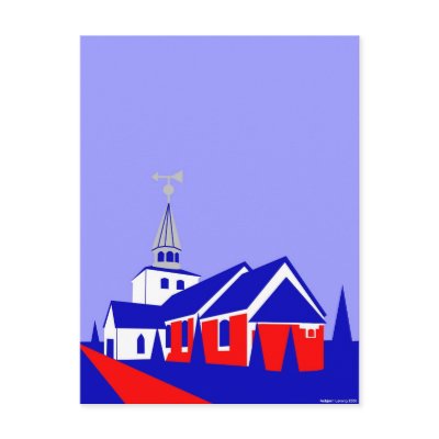 Hedensted Church Post Card by lonvig