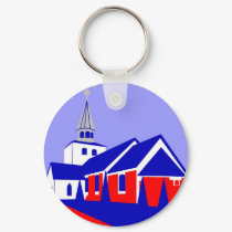 Hedensted Kirke - The Church in Hedensted keychains