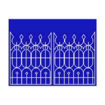 Hedensted Kirkegårds Låge - The Gate to Hedensted  Postcard