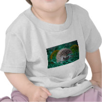 Hedgehog Baby in Easter Grass Tee Shirts