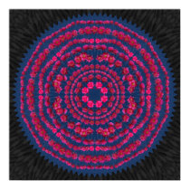 Hedgehog Cactus Flower Mandala 3 Poster