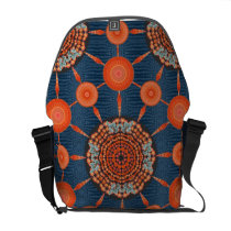 Hedgehog Cactus Mandala Array Messenger Bag