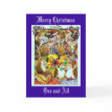 Hedgehog Christmas card