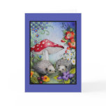 Hedgehog Couple Blank Card