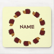 Hedgehog Crossing! mousepads