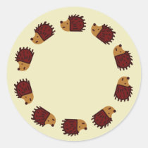 Hedgehog Crossing Stickers stickers